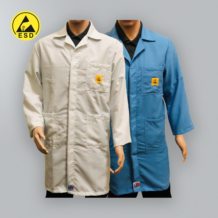 HEAVY DUTY PREMIUM ESD Lab Coats (3 colours) HEAVY DUTY PREMIUM ESD Lab Coats (3 colours)